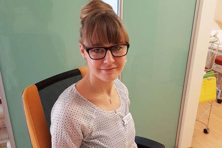 Sindy Flathe im Praxismanagement